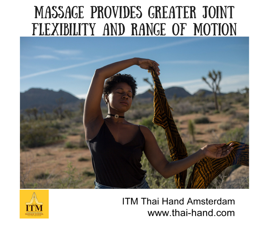 21 Massage provides greater joint flexibility and range of motion
