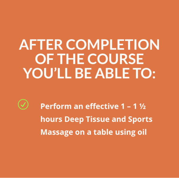 Learn Deep Tissue and Sports Massage - Start Today