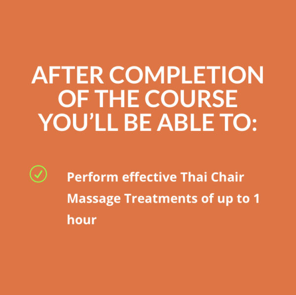 Learn Thai Chair Massage - Start Today