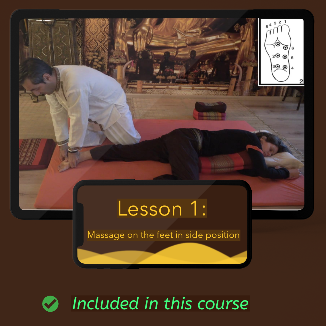 Level 2 - Lesson 1 Massage on the feet in side position